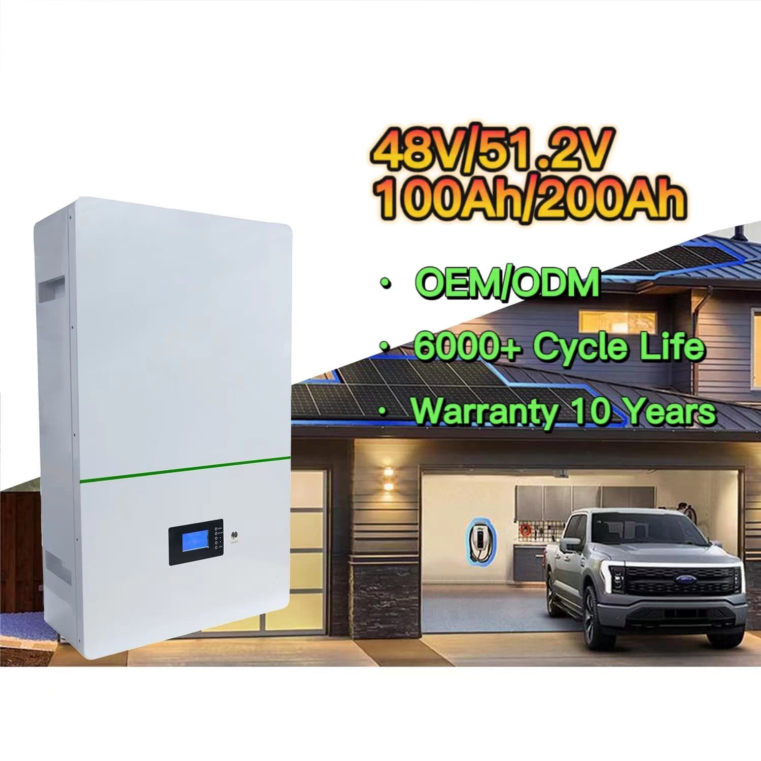 Аккумулятор LiFePO4 48 В 200 А·ч, 10 кВт·ч